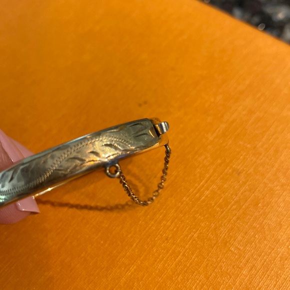 BIRKS Gold filled birks stamped baby babies baby’s cuff bracelet - Picture 2 of 8